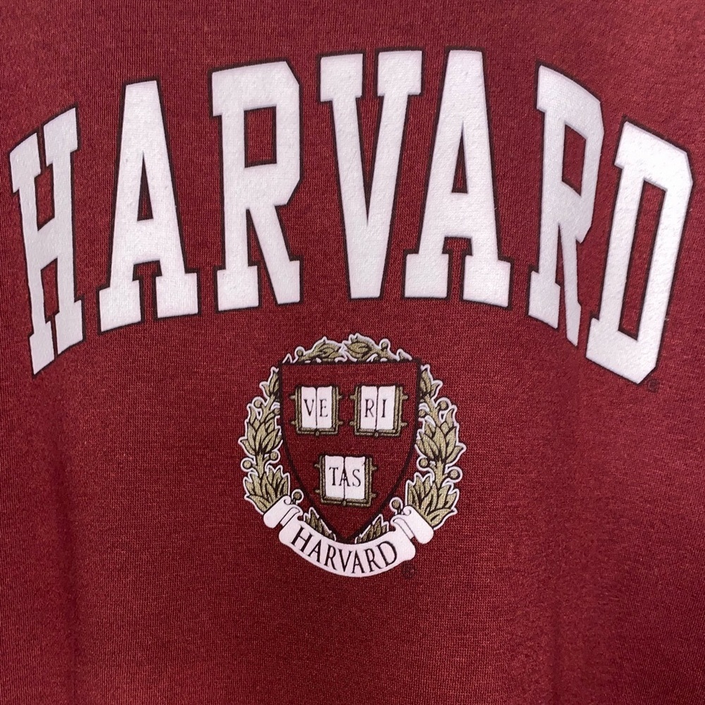 Harvard University Crewneck Sweatshirt XL Maroon Bay State Apparel Authentic - Picture 2 of 6